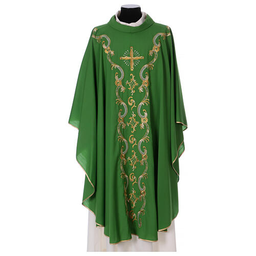 Wool chasuble with silver and gold decorations Gamma 1