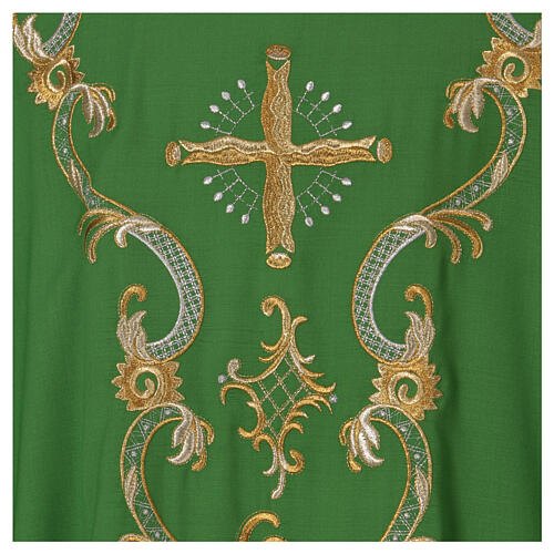 Wool chasuble with silver and gold decorations Gamma 3