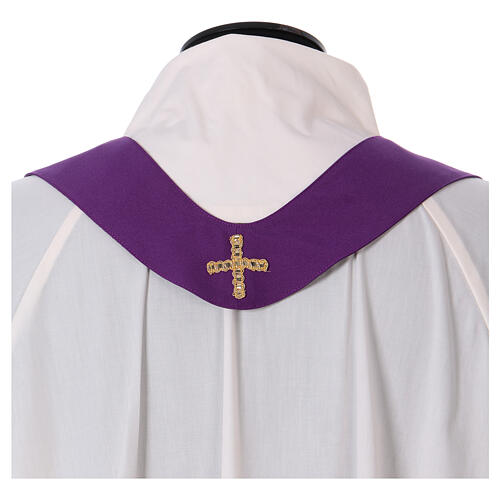 Chasuble with Chi-Rho, Alfa and Omega, 100% polyester Gamma 6