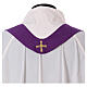 Chasuble with Chi-Rho, Alfa and Omega, 100% polyester Gamma s6