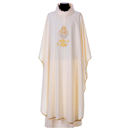 Chasuble with bread and fish, 100% polyester 5