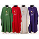 Chasuble with chalice and grapes, 100% polyester s1