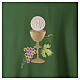 Chasuble with chalice, grapes and IHS host, 100% polyester s2