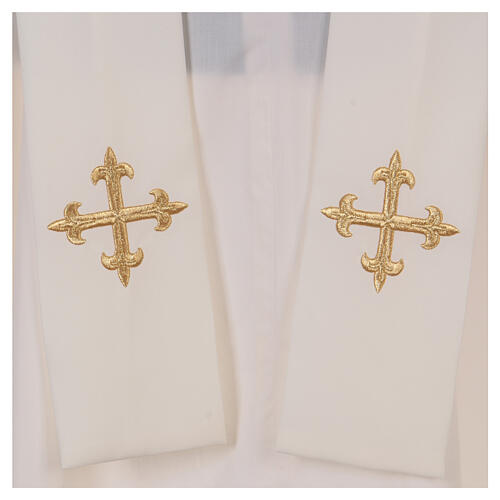 Embroidered chasuble with Marian symbol, 100% polyester 6