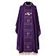 Chasuble with fish and cross, polyester wool s6