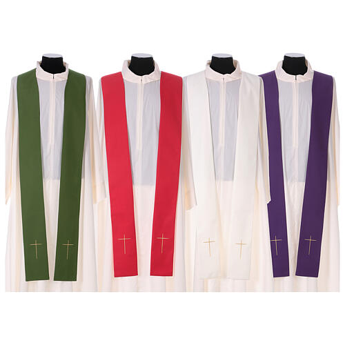 Chasuble with fish and cross, polyester wool 8
