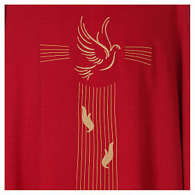 Chasuble with Holy Spirit symbol, 100% polyester