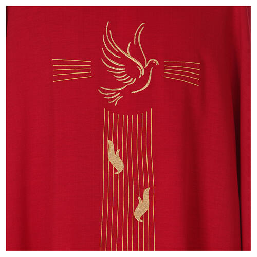 Chasuble with Holy Spirit symbol, 100% polyester 2