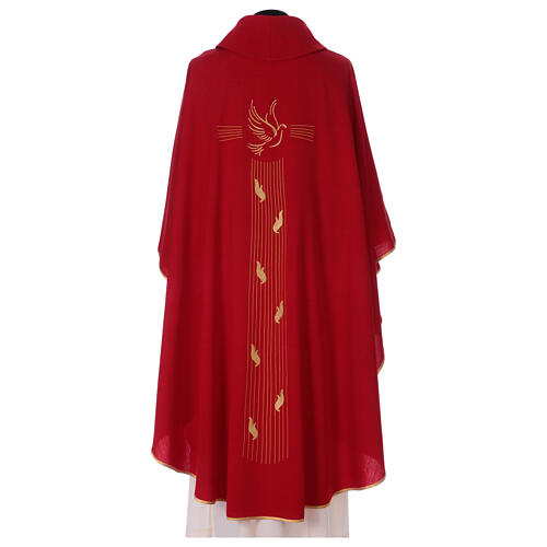 Chasuble with Holy Spirit symbol, 100% polyester 4
