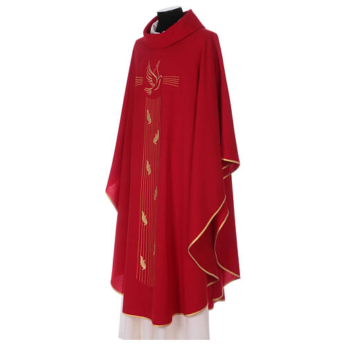 Chasuble with Holy Spirit symbol, in polyester 3