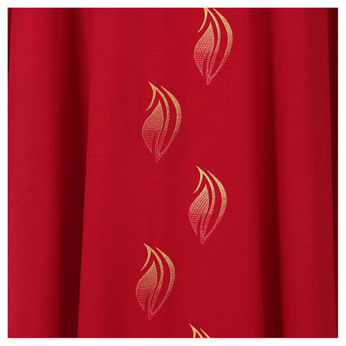 Chasuble dove and flames, 100% polyester 3