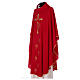Chasuble with dove and Holy Spirit flame in polyester s4