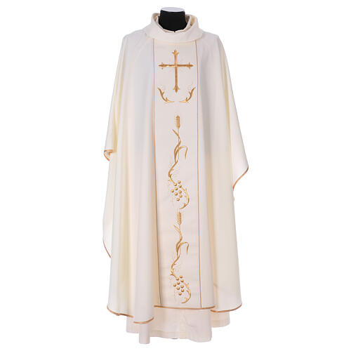 Wool and polyester chasuble with cross and spike image 5