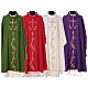 Wool and polyester chasuble with cross and spike image s1