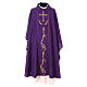 Wool and polyester chasuble with cross and spike image s6