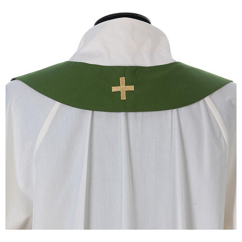 Chasuble with IHS and cross, gold embroidery 12