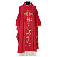 Chasuble with IHS and cross, gold embroidery s4
