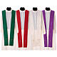 Liturgical chasuble of damask fabric with crucifix s12