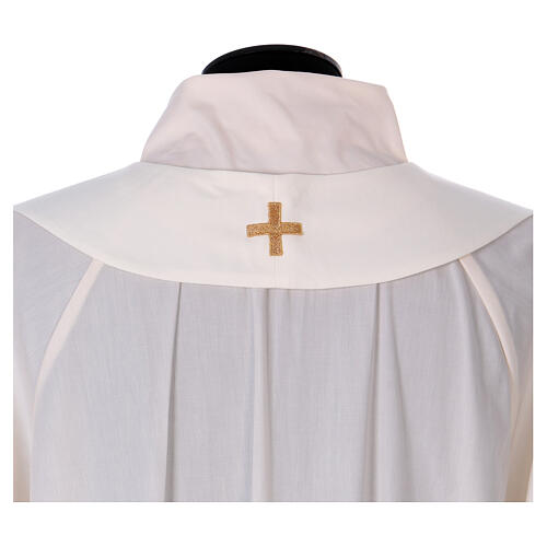 Marian chasuble with gold and light blue decoration 8