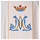 Marian chasuble with gold and light blue decoration s2