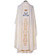 Marian chasuble with gold and light blue decoration s5