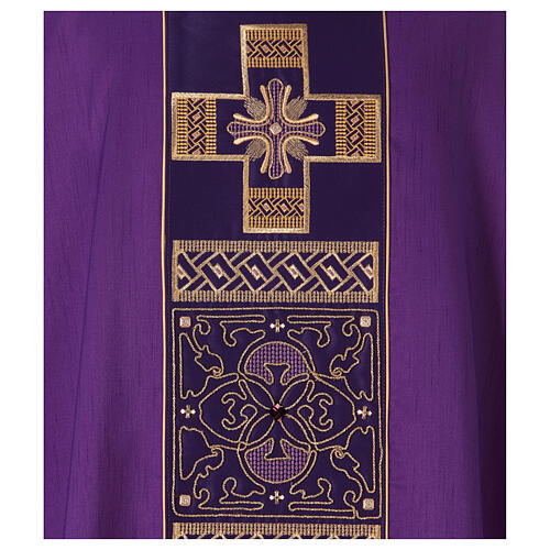 Polyester chasuble with cross and stones, Limited Edition 2