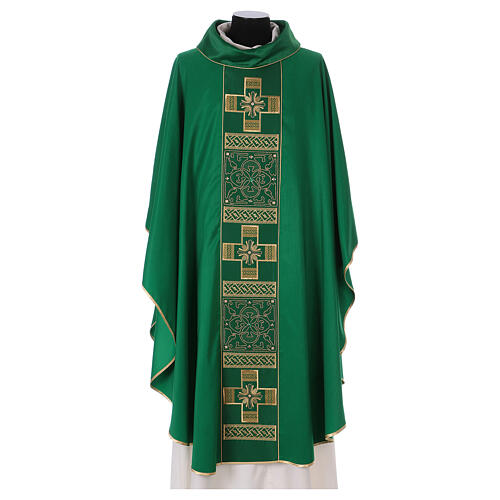 Polyester chasuble with cross and stones, Limited Edition 3
