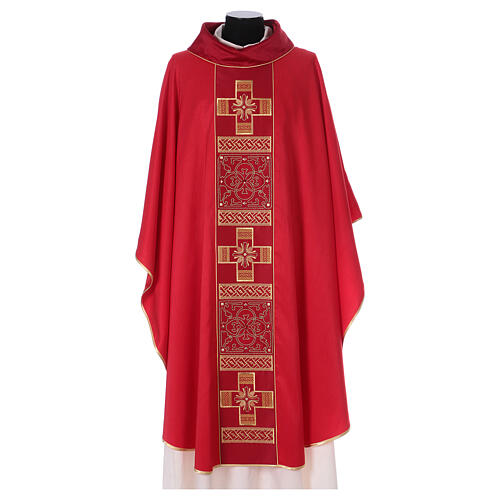 Polyester chasuble with cross and stones, Limited Edition 4