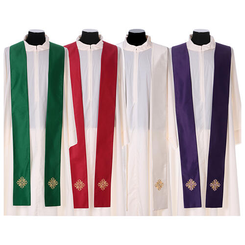 Chasuble polyester with cross and stone decorations Limited Edition 11