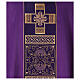 Chasuble polyester with cross and stone decorations Limited Edition s2