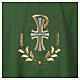 Chasuble with silver and golden Christogram and spikes, polyester s2