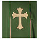 Chasuble 100% polyester, golden cross with rays s2