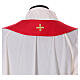 Chasuble with golden cross and traits of lights, 100% polyester s10