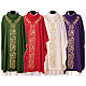 Chasuble with golden decorations, 100% polyester s1