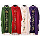 Chasuble with wheat and gold embroidery 100% polyester s1