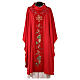 Chasuble with wheat and gold embroidery 100% polyester s5