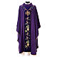 Chasuble with wheat and gold embroidery 100% polyester s7