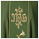 Chasuble with flowers and golden pattern, 80% polyester 20% wool s2