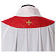 Red chasuble with dove in a circle, 100% polyester s8