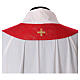 Chasuble rouge colombe dans un cercle 100% polyester s8