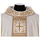 Chasuble with golden crosses on orphrey, 64% acetate 36% viscose Gamma s4