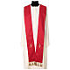 Chasuble with golden crosses on orphrey, 64% acetate 36% viscose Gamma s16
