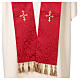 Chasuble with golden crosses on orphrey, 64% acetate 36% viscose Gamma s18
