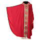 Chasuble bande centrale avec croix or 64% acétate 36% viscose Gamma s3