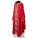 Chasuble bande centrale avec croix or 64% acétate 36% viscose Gamma s9