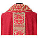 Chasuble bande centrale avec croix or 64% acétate 36% viscose Gamma s12