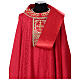 Chasuble bande centrale avec croix or 64% acétate 36% viscose Gamma s14