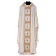 Chasuble with gold cross and stole, 64% acetate 36% viscose Gamma s2