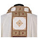 Chasuble of acetate and viscose, orphrey with strass Gamma s10