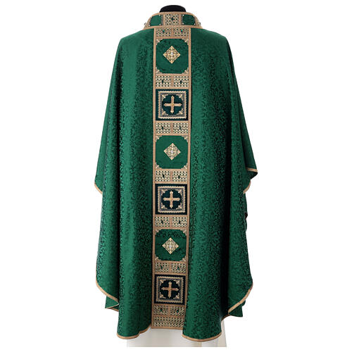 Chasuble tableau with strass in acetate and viscose Gamma 12